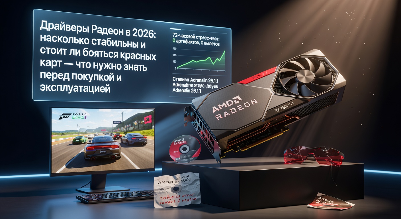 Драйверы Радеон в 2026: насколько стабильны и стоит ли бояться красных карт — что нужно знать перед покупкой и эксплуатацией