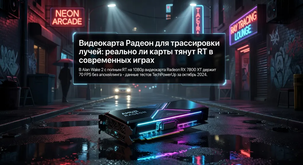 Видеокарта Радеон для трассировки лучей: реально ли карты тянут RT в современных играх