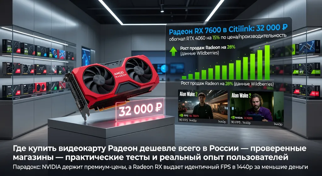 Где купить видеокарту Радеон дешевле всего в России — проверенные магазины — практические тесты и реальный опыт пользователей
