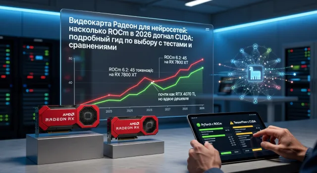 Видеокарта Радеон для нейросетей: насколько ROCm в 2026 догнал CUDA: подробный гид по выбору с тестами и сравнениями