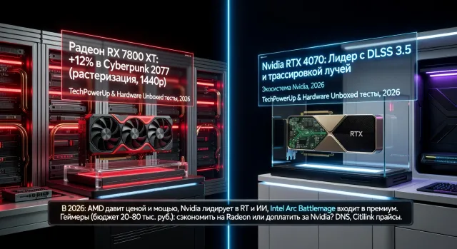 Видеокарта Радеон vs Нвидиа в 2026: что выбрать в одном ценовом сегменте: какие модели актуальны и стоят своих денег в 2026